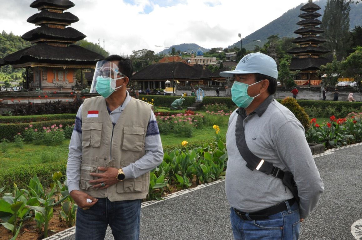 podiumnews.com-Sekda Tabanan Tinjau Protokol Kesehatan DTW di Tabanan